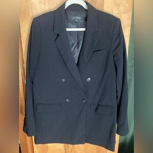 LOFT Black Double-Breasted Blazer